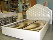 изготовление кровати с подъемной решеткой и ящиком для белья